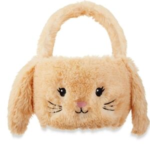 NWT Plush Brown Bunny Basket,
